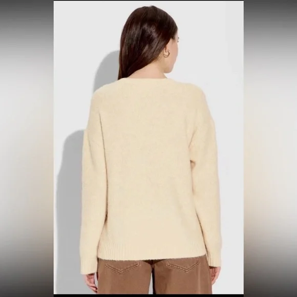 Wild Fable Womens Crewneck Pullover Sweater Teddy Bear Ski Cream Size XL NEW - Picture 3 of 9